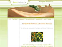 Tablet Screenshot of naturheilpraxis-bierbaum.de